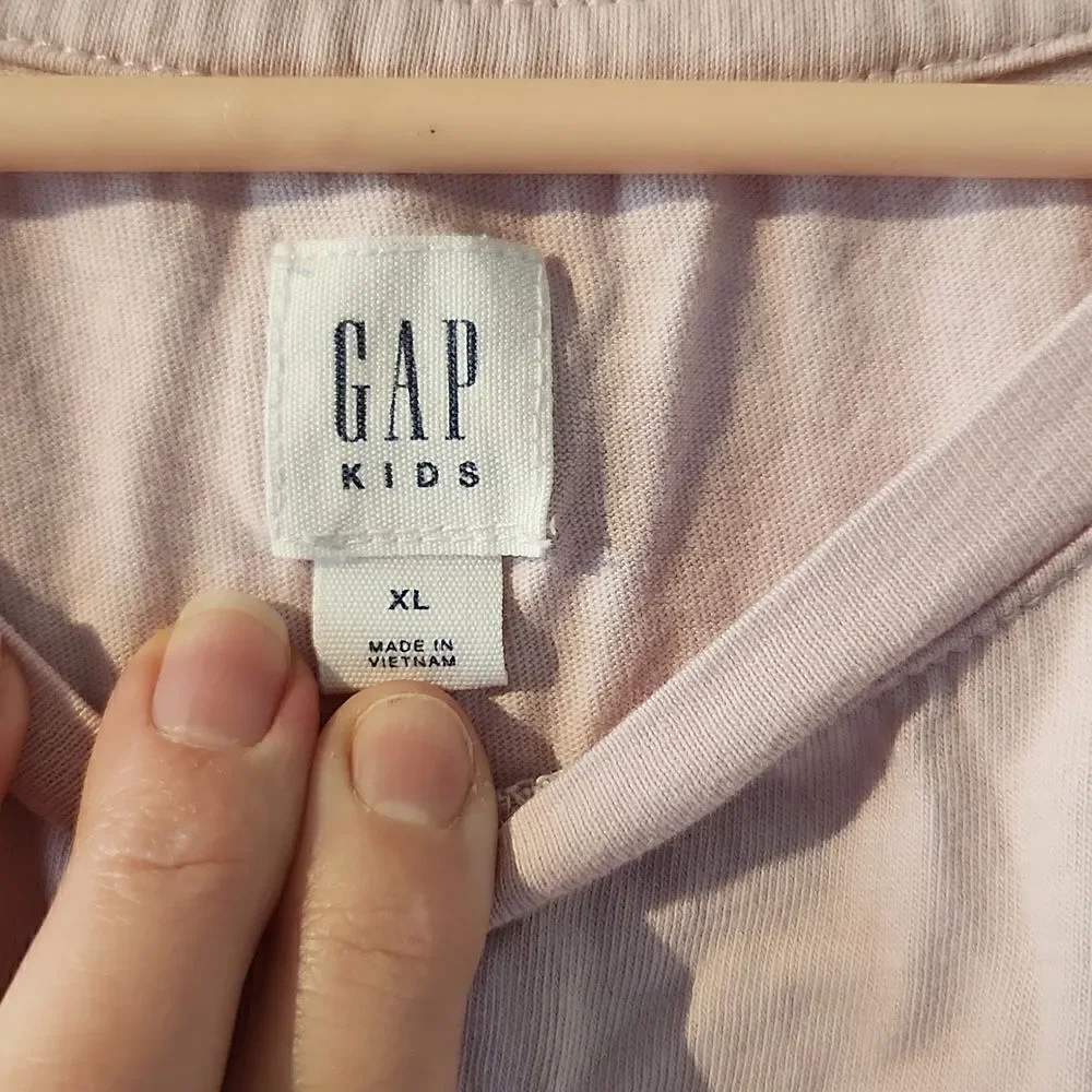 Gap kids sparkle unicorn tshirt pink size l-xl